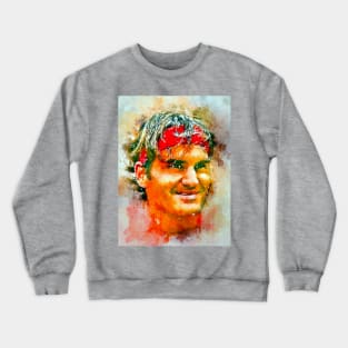 Watercolor Federer Crewneck Sweatshirt